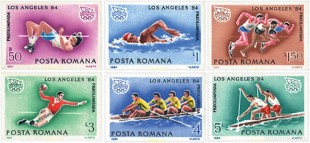 Stamps: 62044 MNH RUMANIA 1984 23 JUEGOS OLIMPICOS VERANO LOS ANGELES 1984