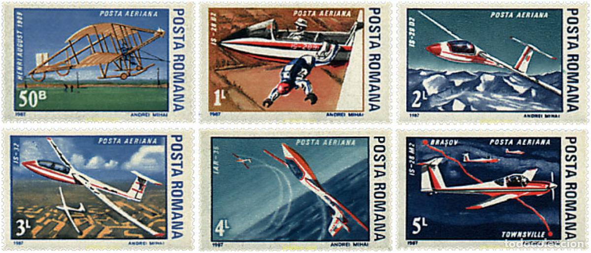Sellos: 62159 MNH RUMANIA 1987 AVIACION DEPORTIVA.