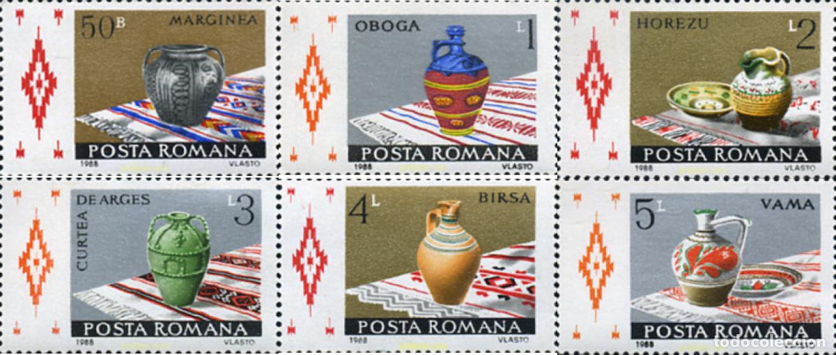 Sellos: 62206 MNH RUMANIA 1988 CERAMICA RUMANA