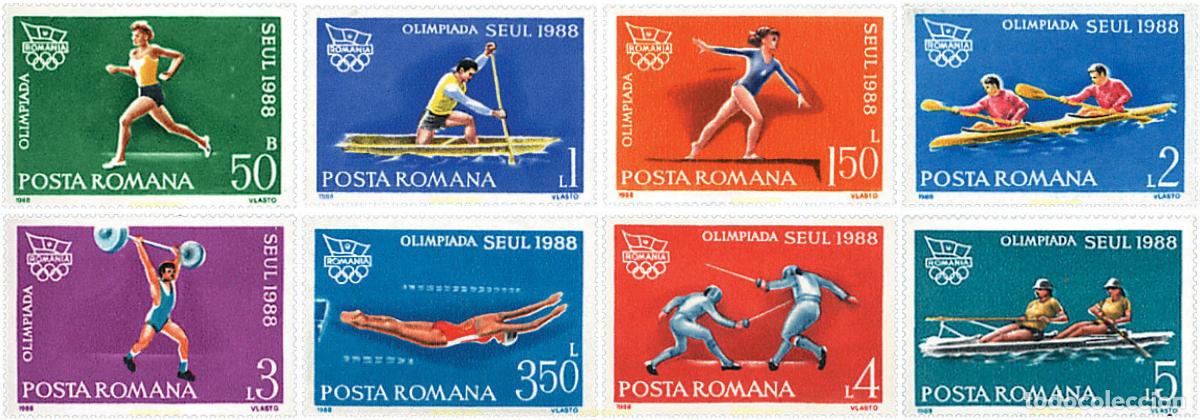 Sellos: 62210 MNH RUMANIA 1988 24 JUEGOS OLIMPICOS VERANO SEUL 1988