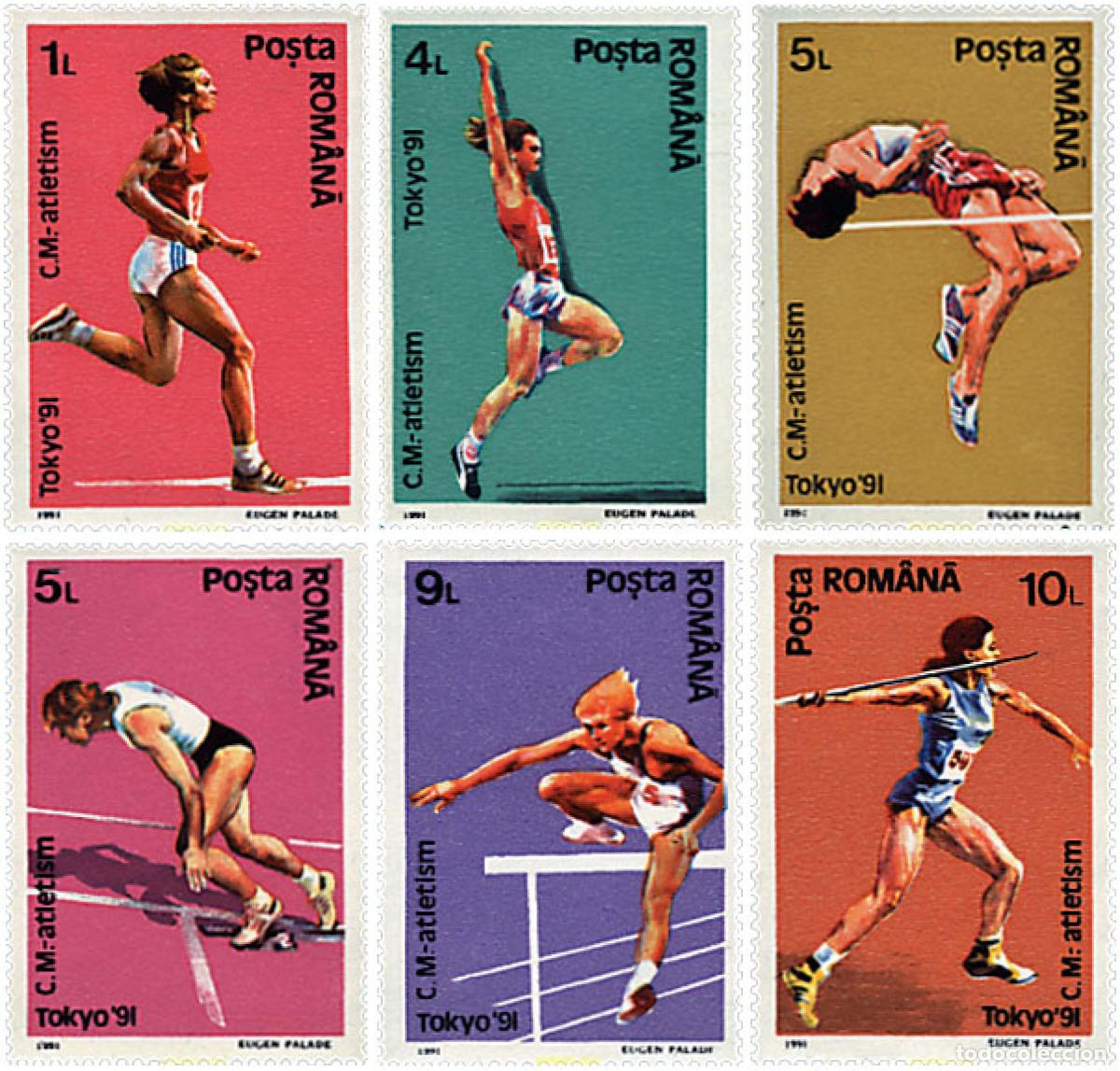 Sellos: 62363 MNH RUMANIA 1991 CAMPEONATOS DEL MUNDO DE ATLETISMO EN TOKYO