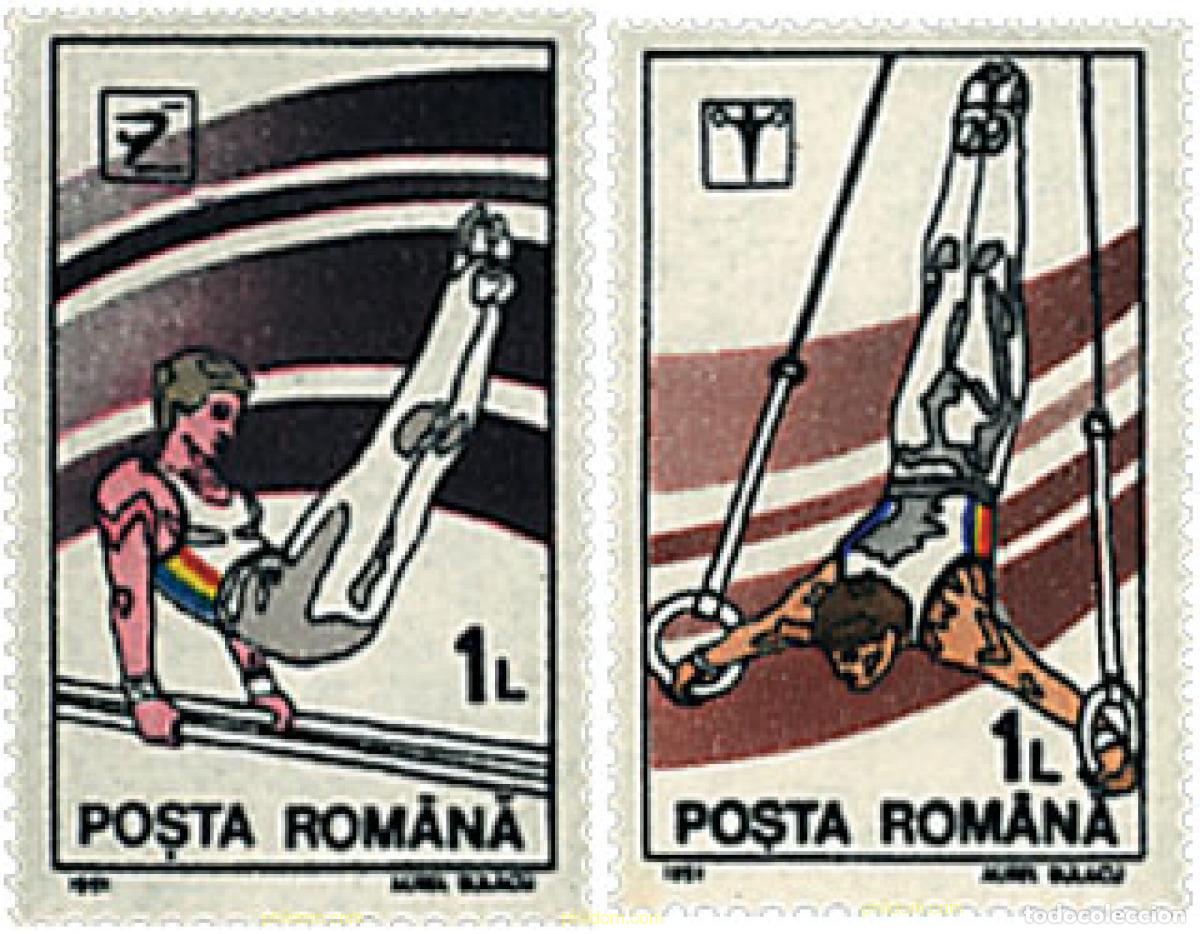 Sellos: 330446 MNH RUMANIA 1991 GIMNASIA
