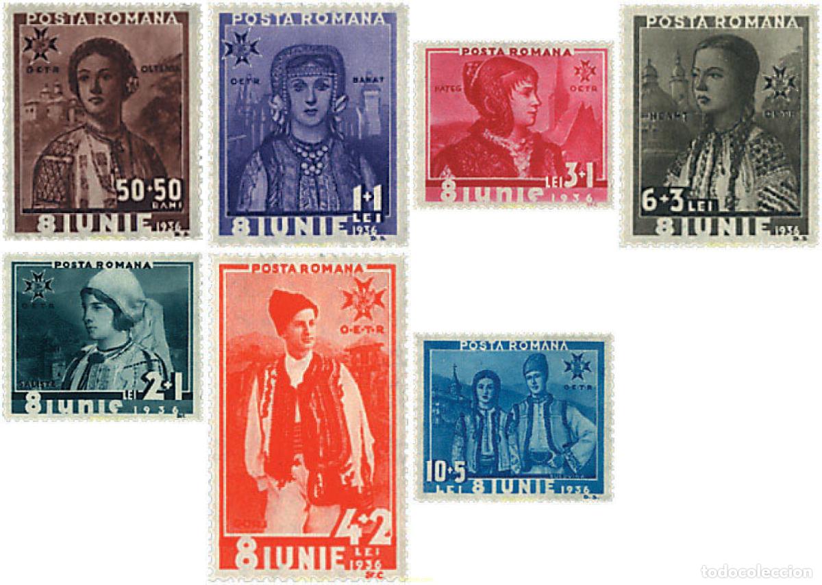 Sellos: 355596 HINGED RUMANIA 1936 A BENEFICIO DE LA OFICINA DE EDUCACION FISICA DE LA JUVENTUD RUMANA.