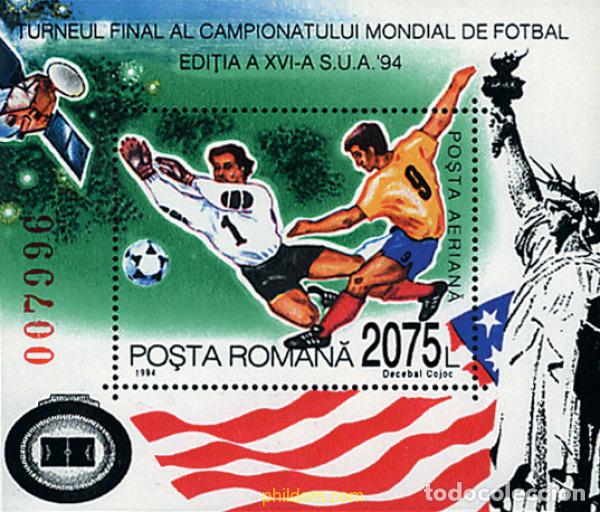 Sellos: 62447 MNH RUMANIA 1994 COPA DEL MUNDO DE FUTBOL. USA-94