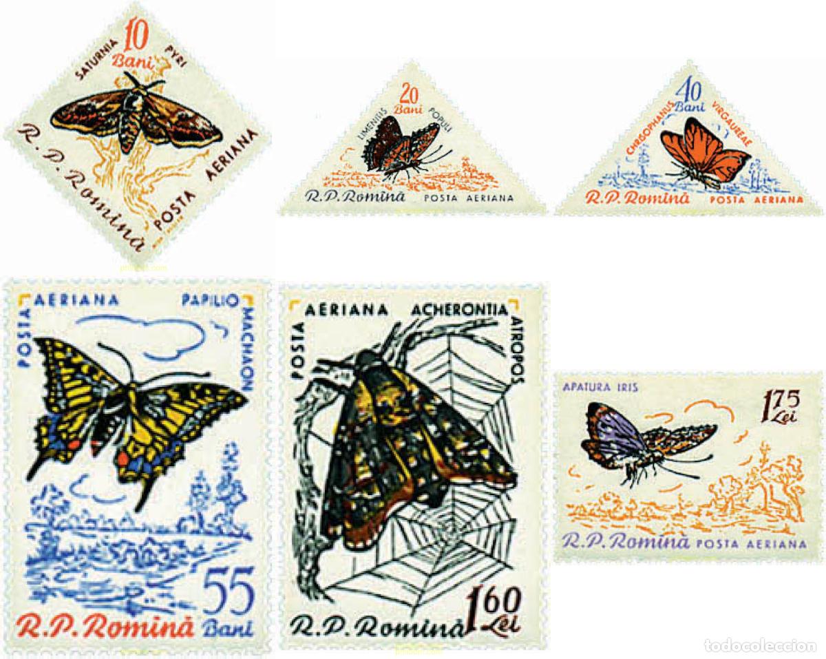 Sellos: 76823 MNH RUMANIA 1960 MARIPOSAS