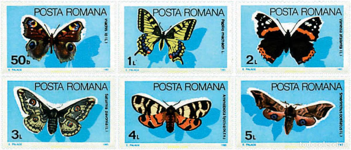 Sellos: 77389 MNH RUMANIA 1985 MARIPOSAS