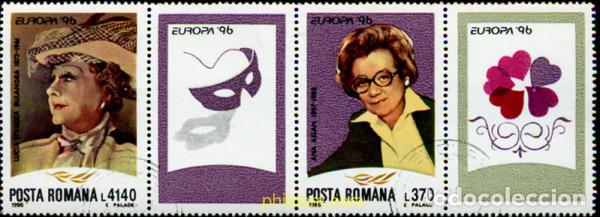 Sellos: 5625 USED RUMANIA 1996 EUROPA CEPT. MUJERES CELEBRES