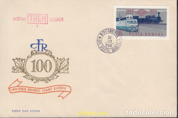 Sellos: 391562 MNH RUMANIA 1969 CENTENARIO DEL FERROCARRIL EN RUMANIA