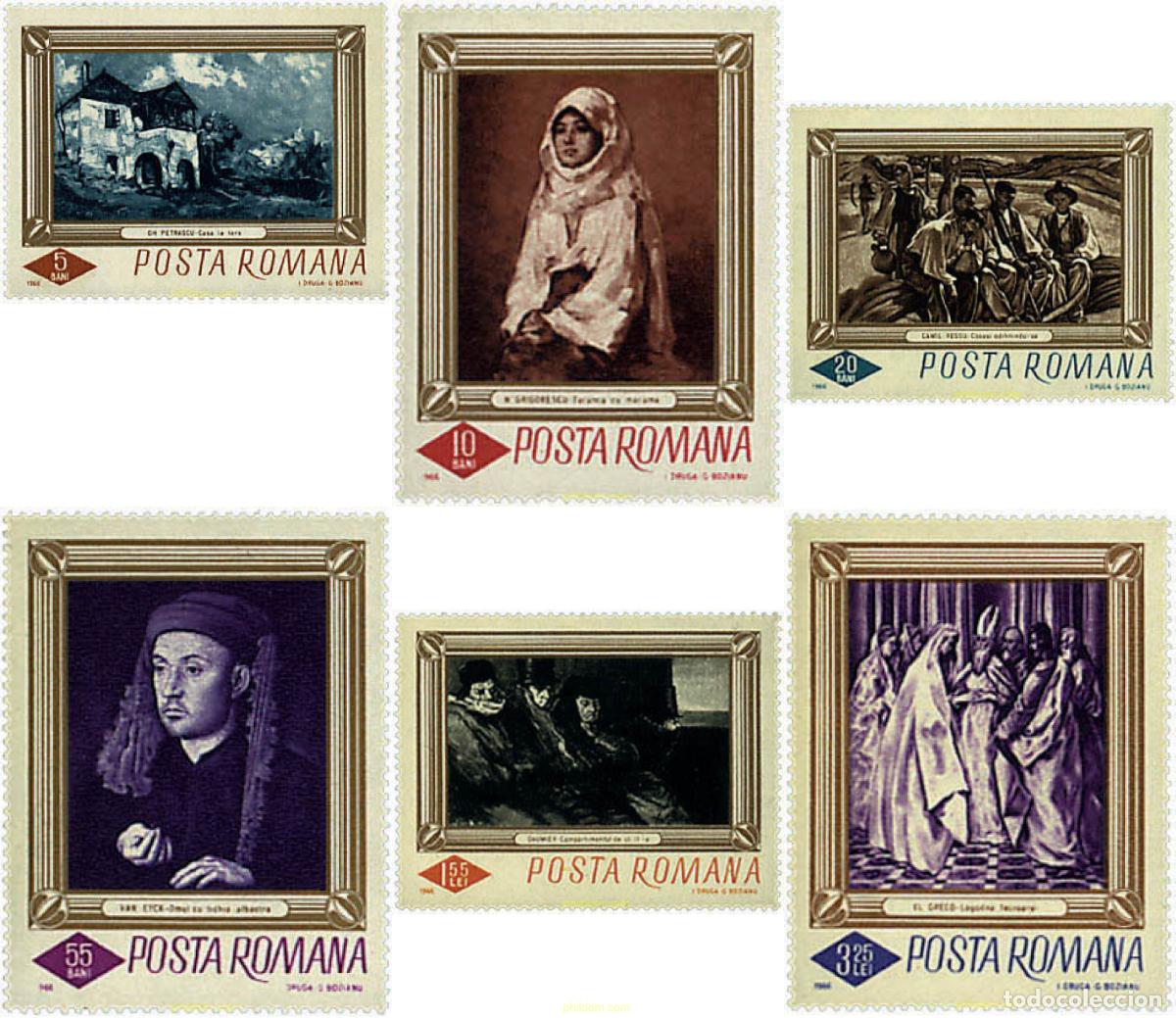 Sellos: 246385 HINGED RUMANIA 1966 PINTURAS DE LA GALERIA NACIONAL DE BUCAREST