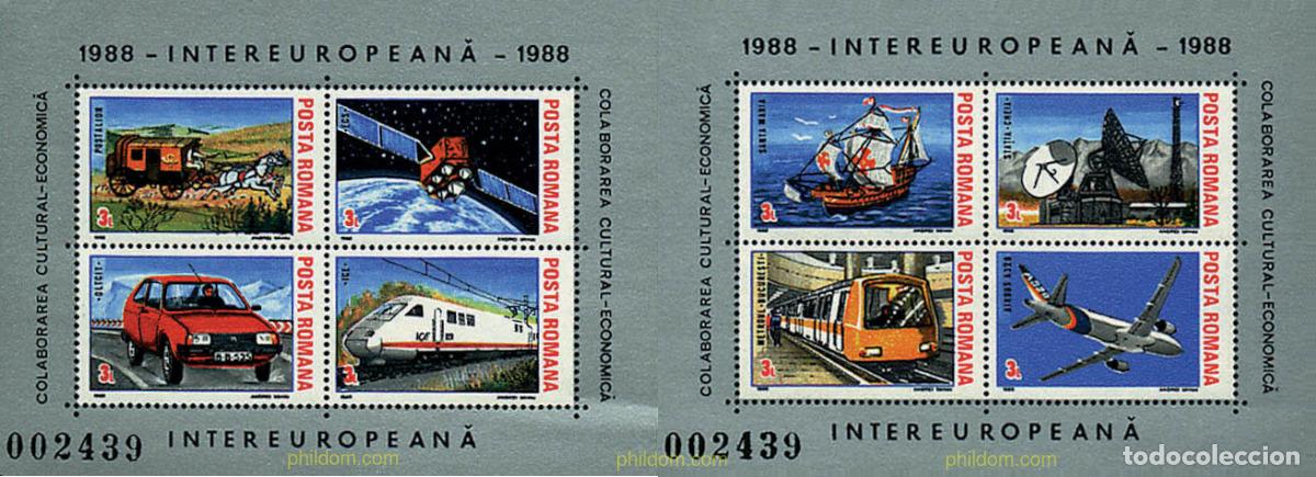 Sellos: 57494 MNH RUMANIA 1988 INTEREUROPA