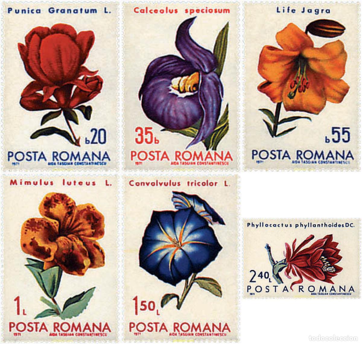 Sellos: 93945 MNH RUMANIA 1971 FLORES CULTIVADAS