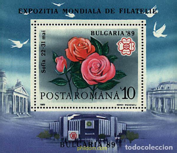 Sellos: 93993 MNH RUMANIA 1989 BULGARIA 89. EXPOSICION FILATELICA INTERNACIONAL