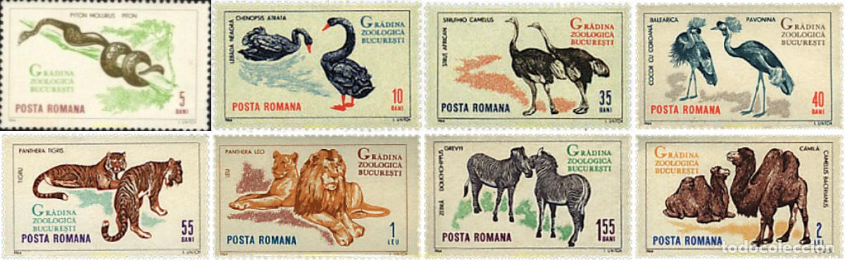 Sellos: 35761 MNH RUMANIA 1964 JARDIN ZOOLOGICO
