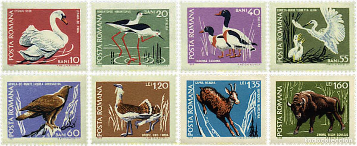 Sellos: 61939 MNH RUMANIA 1968 FAUNA DE LAS RESERVAS NACIONALES