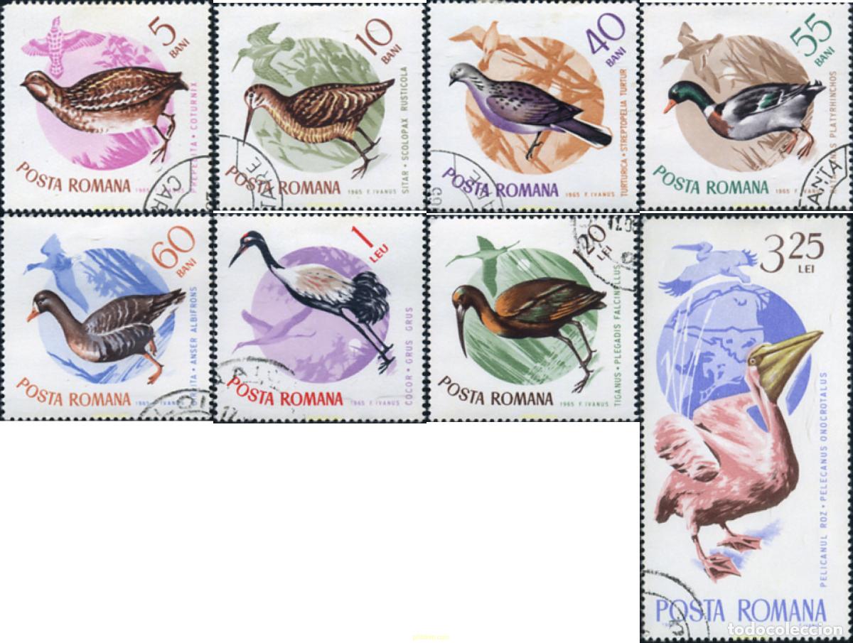 Sellos: 339366 USED RUMANIA 1965 AVES MIGRATORIAS