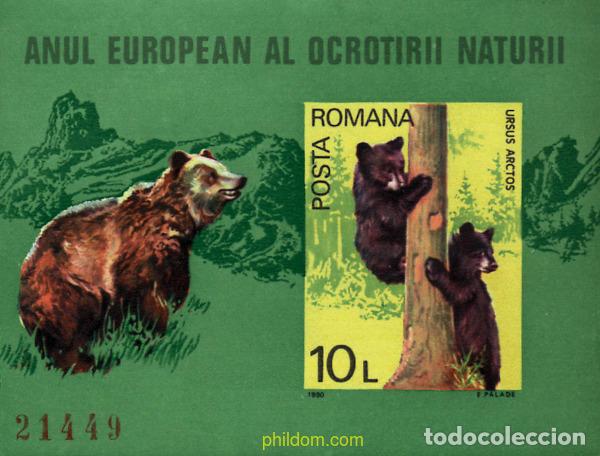 Sellos: 212983 MNH RUMANIA 1980 A&Ntilde;O EUROPEO PARA LA PROTECCION DE LA NATURALEZA