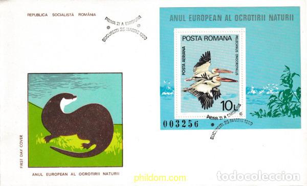 Sellos: 605302 MNH RUMANIA 1980 A&Ntilde;O EUROPEO PARA LA PROTECCION DE LA NATURALEZA