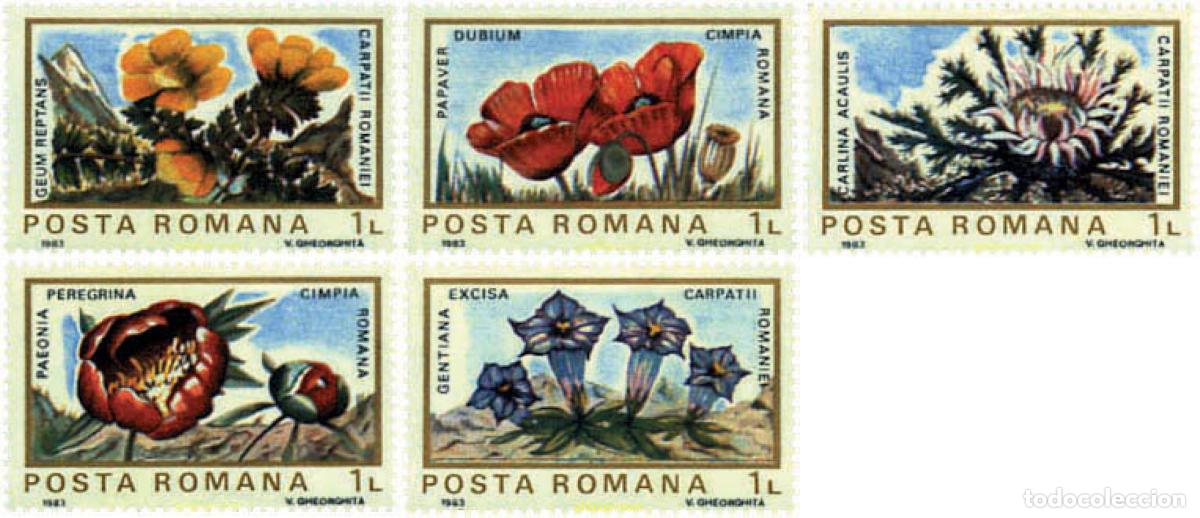 Sellos: 294453 MNH RUMANIA 1983 FAUNA Y FLORA EUROPEA