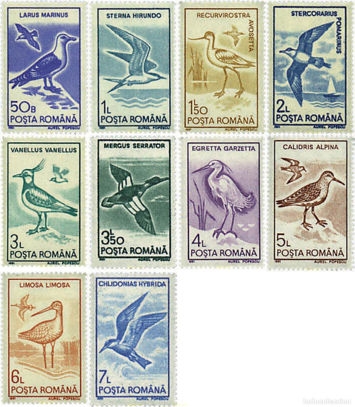 Sellos: 62366 MNH RUMANIA 1991 AVES
