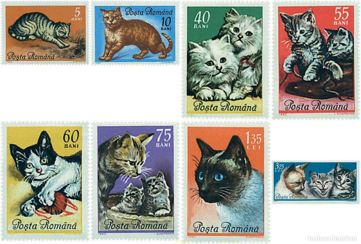 Sellos: 61917 MNH RUMANIA 1965 GATOS