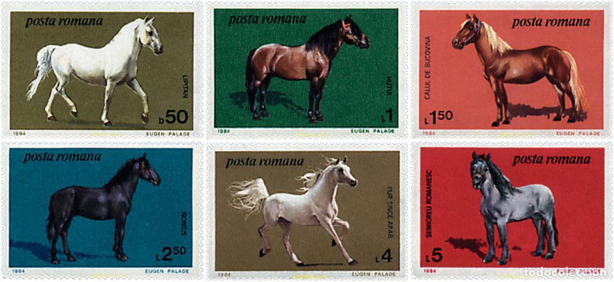 Sellos: 73800 MNH RUMANIA 1984 CABALLOS
