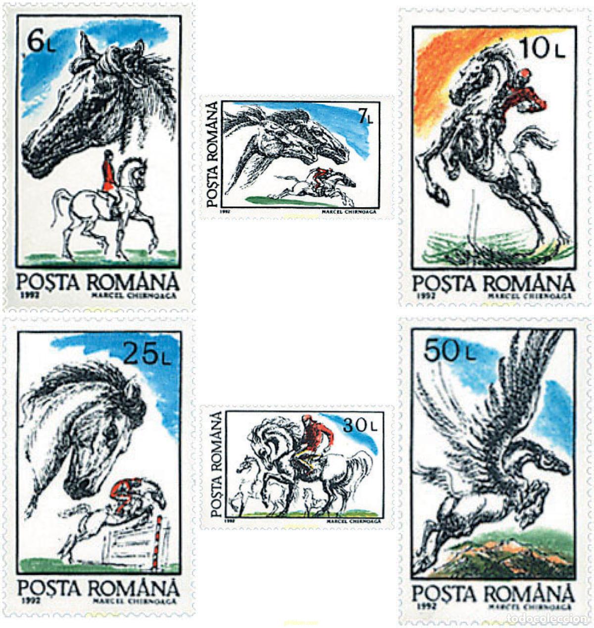 Sellos: 62391 MNH RUMANIA 1992 CABALLOS