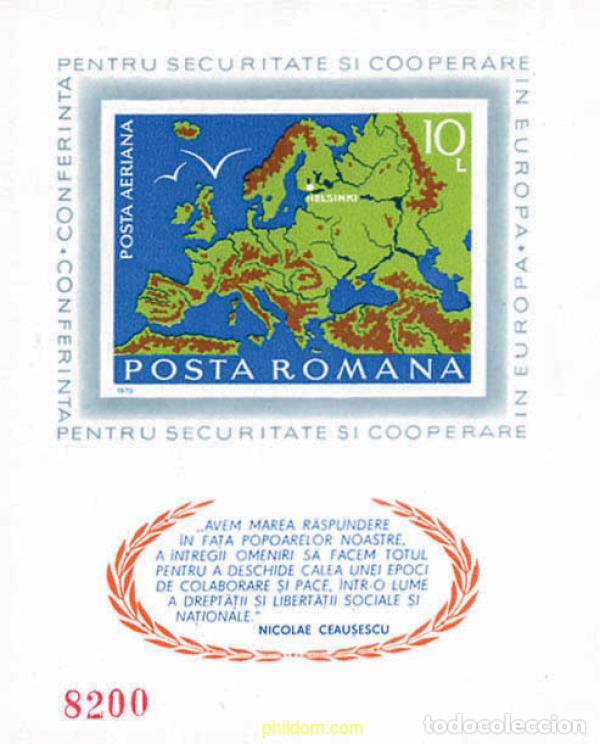 Sellos: 50851 MNH RUMANIA 1975 CONFERENCIA SOBRE SEGURIDAD EN EUROPA