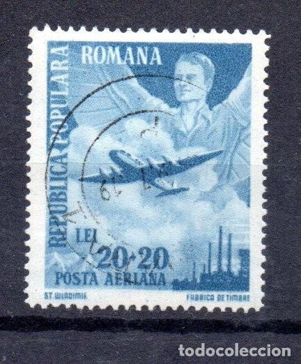 Sellos: RUMANIA. 1948. A&Eacute;REO. YT 46