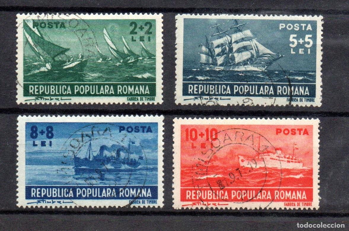 Sellos: RUMANIA. 1948. YT 1050/1053. HONOR A LA MARINA