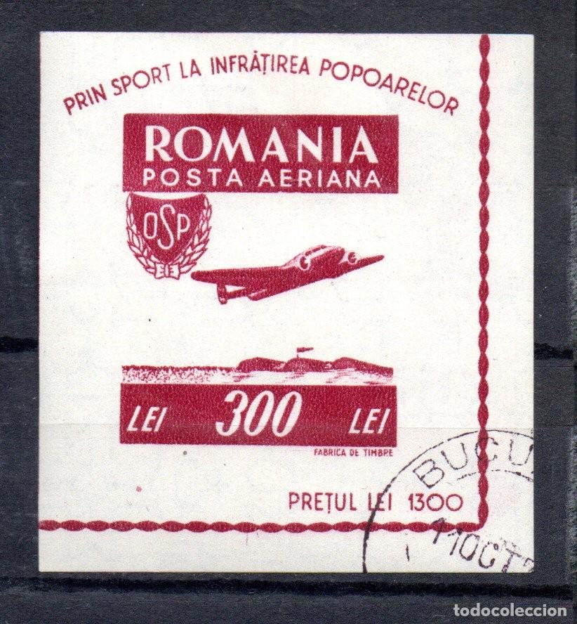 Sellos: RUMANIA. 1946. HOJA BLOQUE .YT 30