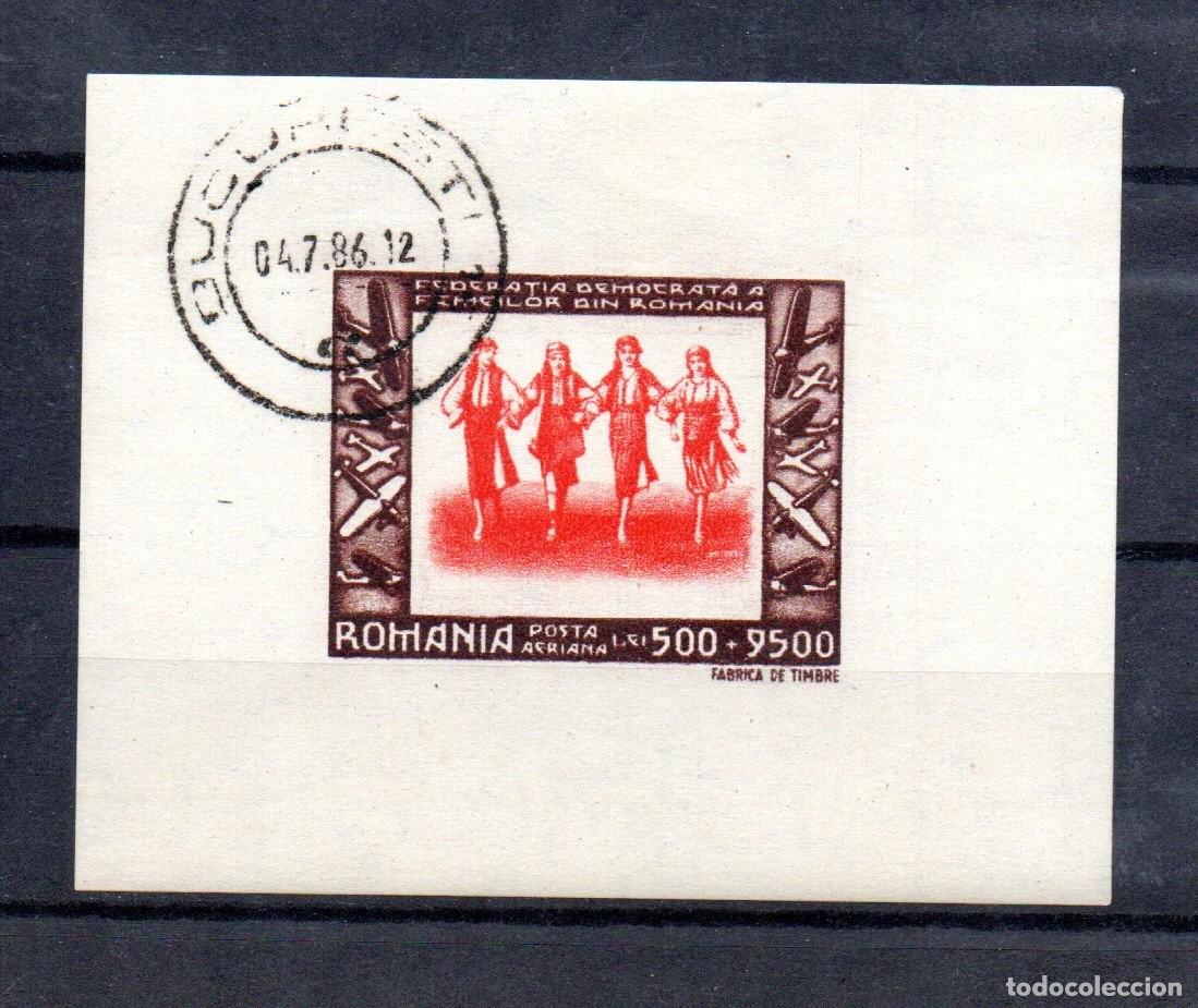 Sellos: RUMANIA. 1946. HOJA BLOQUE .YT 32
