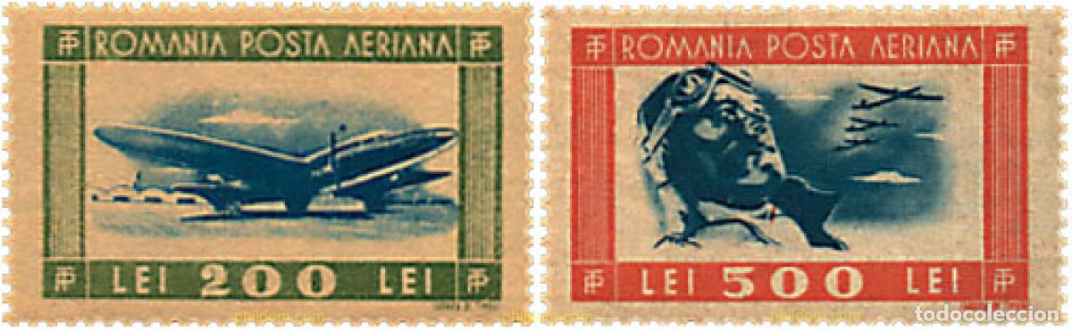 Sellos: 356212 HINGED RUMANIA 1946 AVIONES