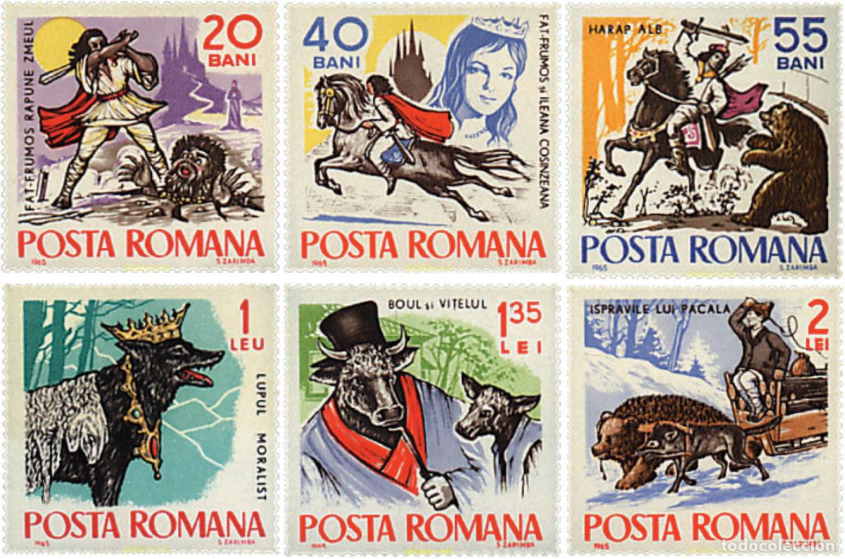 Sellos: 61919 MNH RUMANIA 1965 CUENTOS Y FABULAS