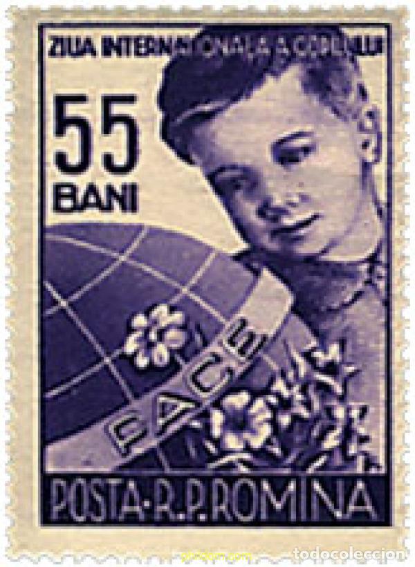 Sellos: 93919 MNH RUMANIA 1956 DIA INTERNACIONAL DEL NI&Ntilde;O