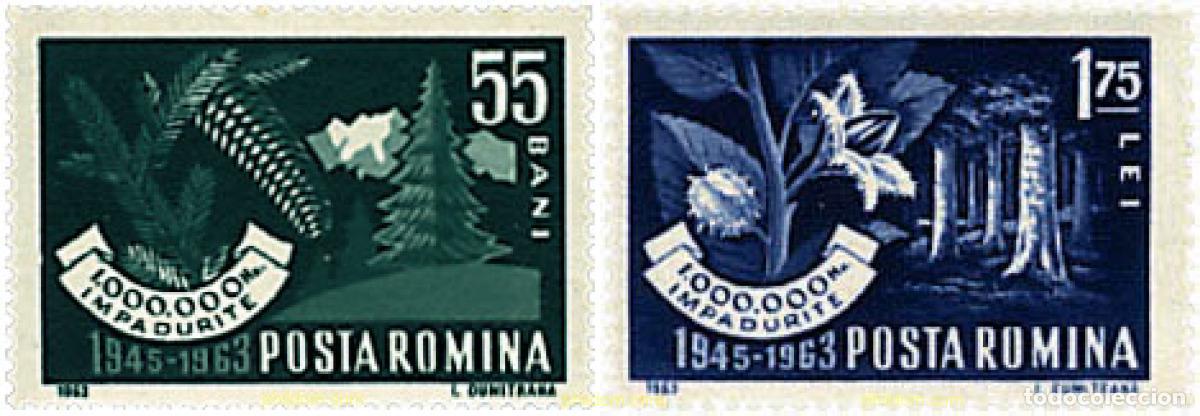 Sellos: 61905 MNH RUMANIA 1963 CAMPA&Ntilde;A A FAVOR DE LOS BOSQUES