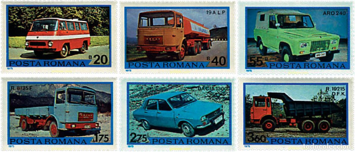Sellos: 48964 MNH RUMANIA 1975 VEHICULOS RUMANOS