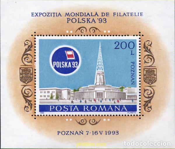 Sellos: 62424 MNH RUMANIA 1993 POLSKA 93. EXPOSICION FILATELICA INTERNACIONAL