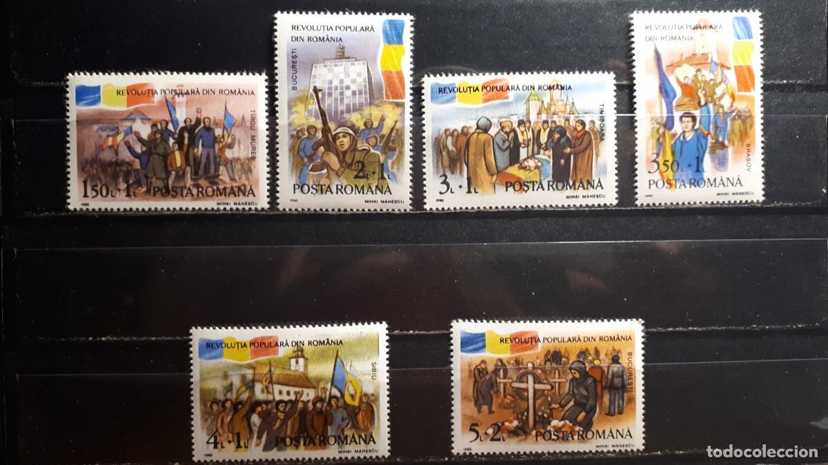 Sellos: RUMAN&Iacute;A. A&Ntilde;O 1990. **. YVERT 3898/993. Falta 2896/7