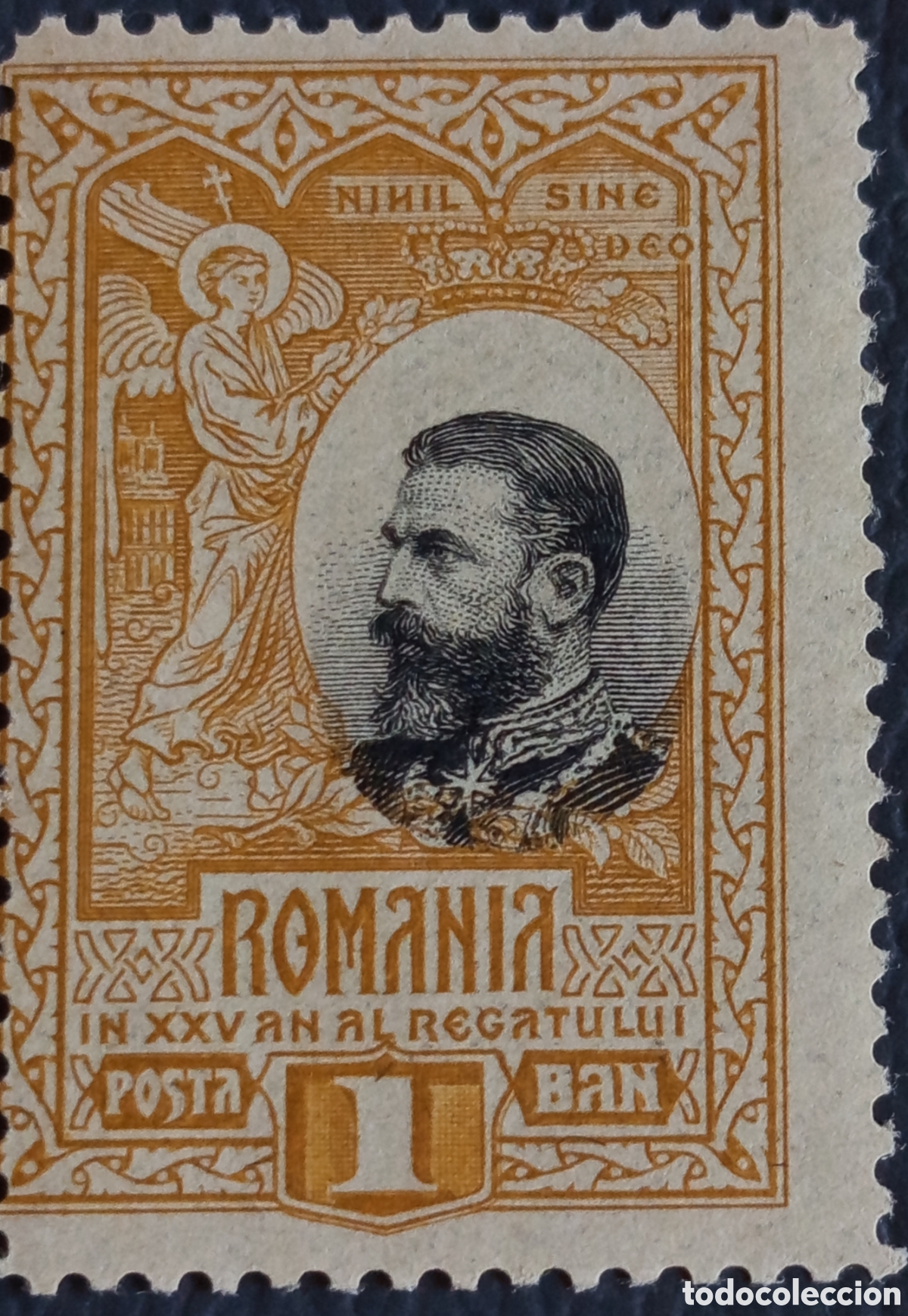 Timbres: Ruman&iacute;a 1906 25 Aniversario Reino Carol I 1 ban Michel 166 MH