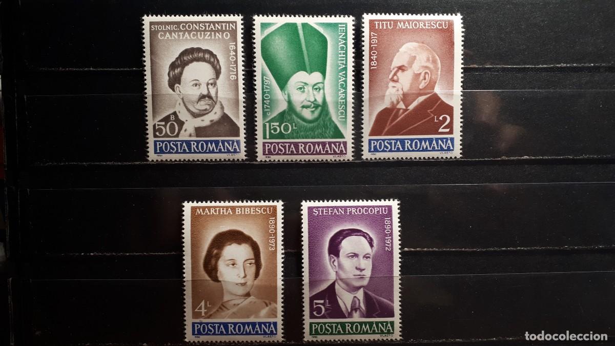 Timbres: RUMAN&Iacute;A. A&Ntilde;O 1990. **. YVERT 3904/8