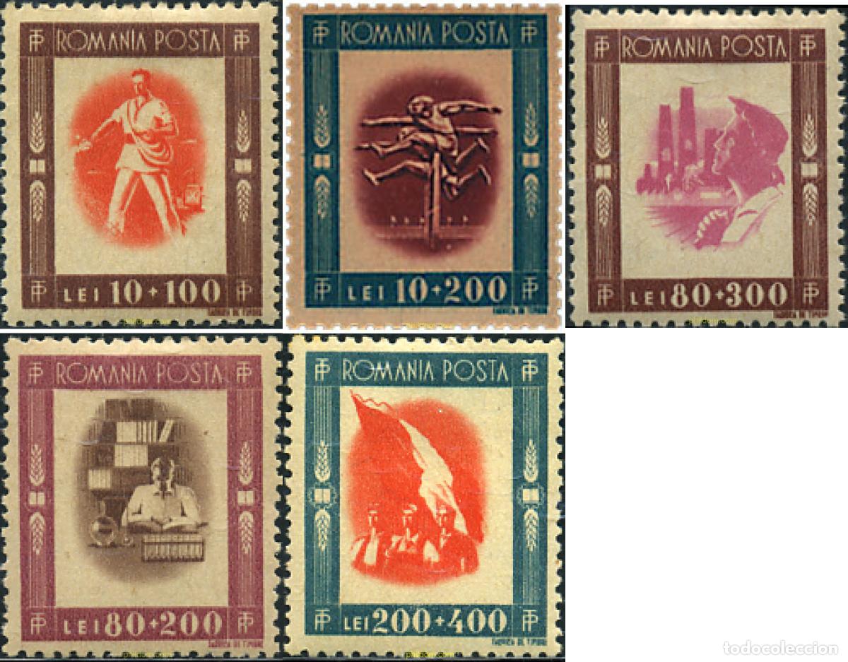 Briefmarken: 61837 MNH RUMANIA 1946 PRO DEPORTE