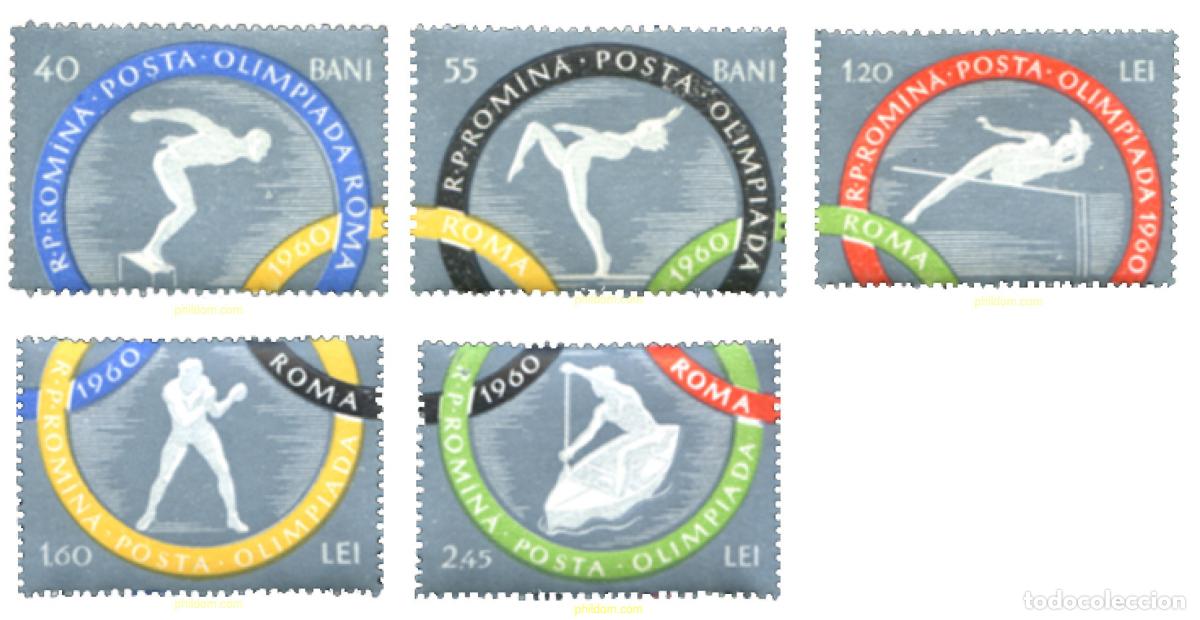 Stamps: 80296 MNH RUMANIA 1960 17 JUEGOS OLIMPICOS VERANO ROMA 1960