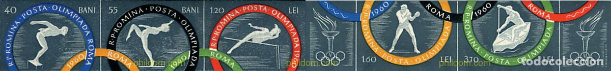 Stamps: 137971 MNH RUMANIA 1960 17 JUEGOS OLIMPICOS VERANO ROMA 1960