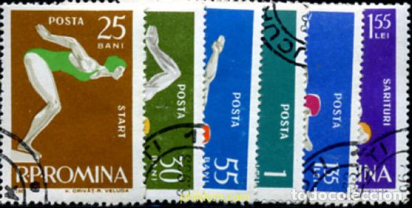 Sellos: 234315 USED RUMANIA 1963 NATACION