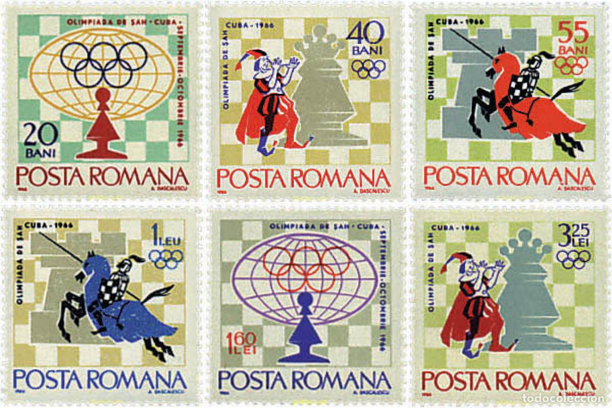 Timbres: 229558 HINGED RUMANIA 1966 17 TORNEO INTERNACIONAL DE AJEDREZ EN LA HABANA