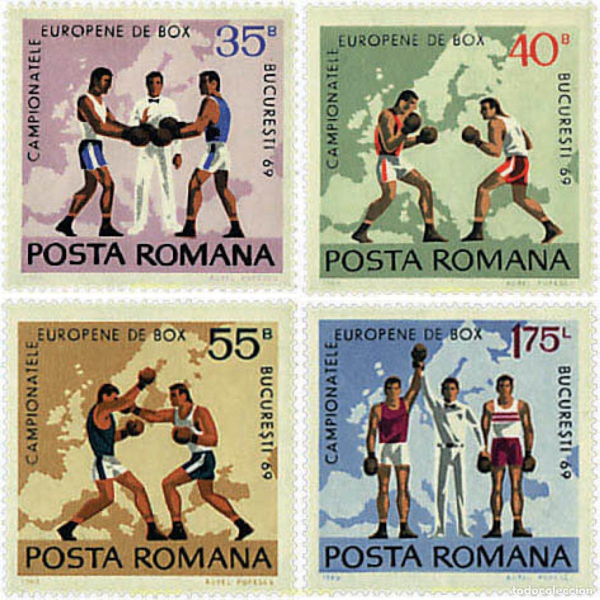 Sellos: 61940 MNH RUMANIA 1969 CAMPEONATOS DE EUROPA DE BOXEO EN BUCAREST