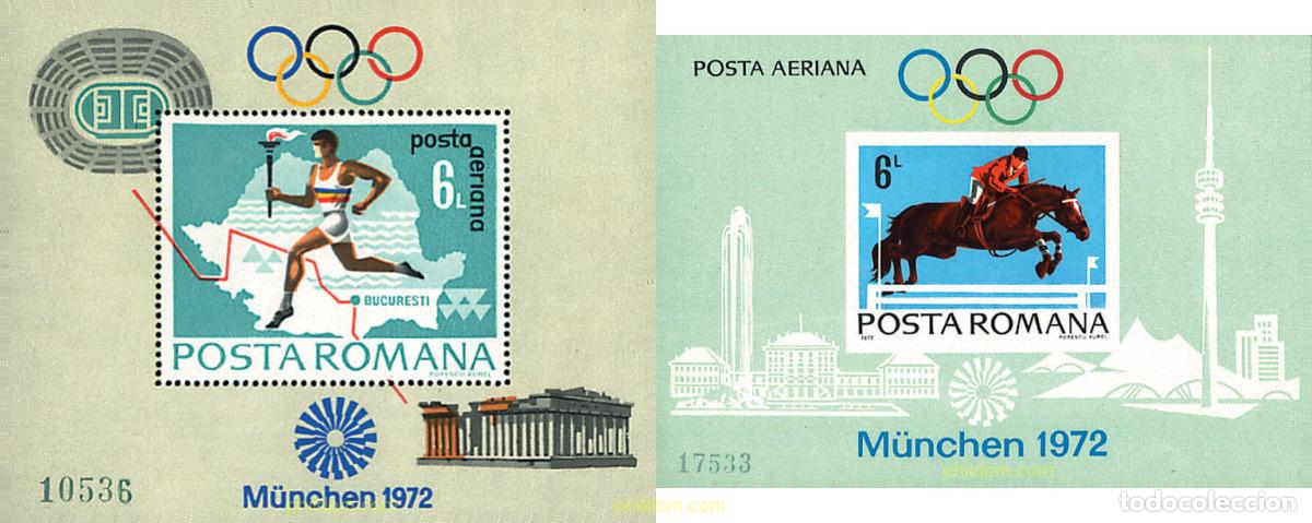 Sellos: 61959 MNH RUMANIA 1972 20 JUEGOS OLIMPICOS VERANO MUNICH 1972