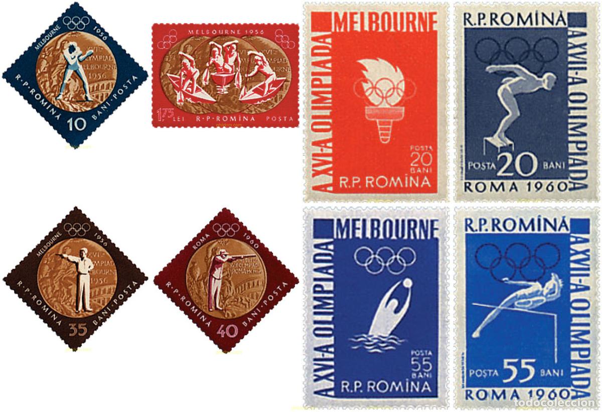 Sellos: 229751 MNH RUMANIA 1961 16 JUEGOS OLIMPICOS VERANO MELBOURNE 1956 - 17 JUEGOS OLIMPICOS VERANO ROMA