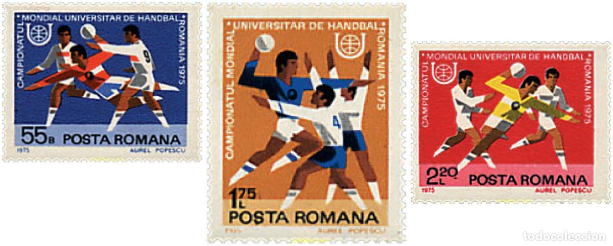 Sellos: 61974 MNH RUMANIA 1975 JUEGOS UNIVERSITARIOS MUNDIALES DE BALONMANO