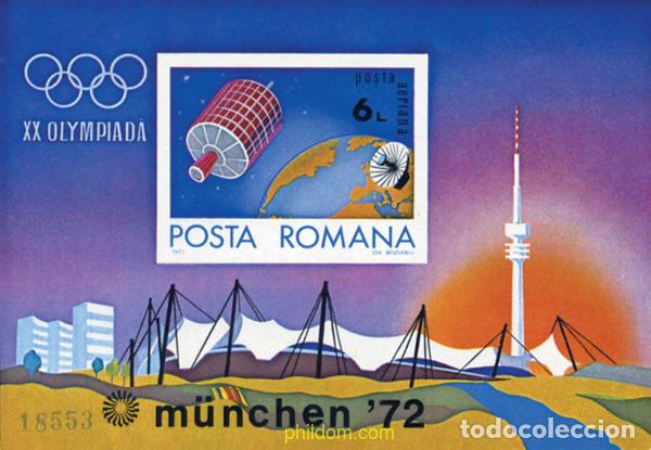 Sellos: 355870 MNH RUMANIA 1972 20 JUEGOS OLIMPICOS VERANO MUNICH 1972